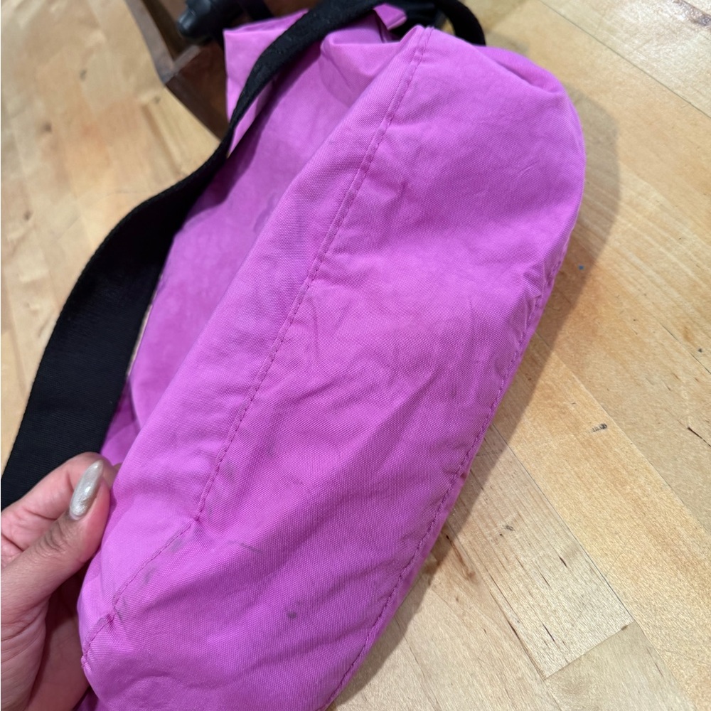 BAGGU Crossbody Bag in Bright Pink with Black Strap - Picture 5 of 13